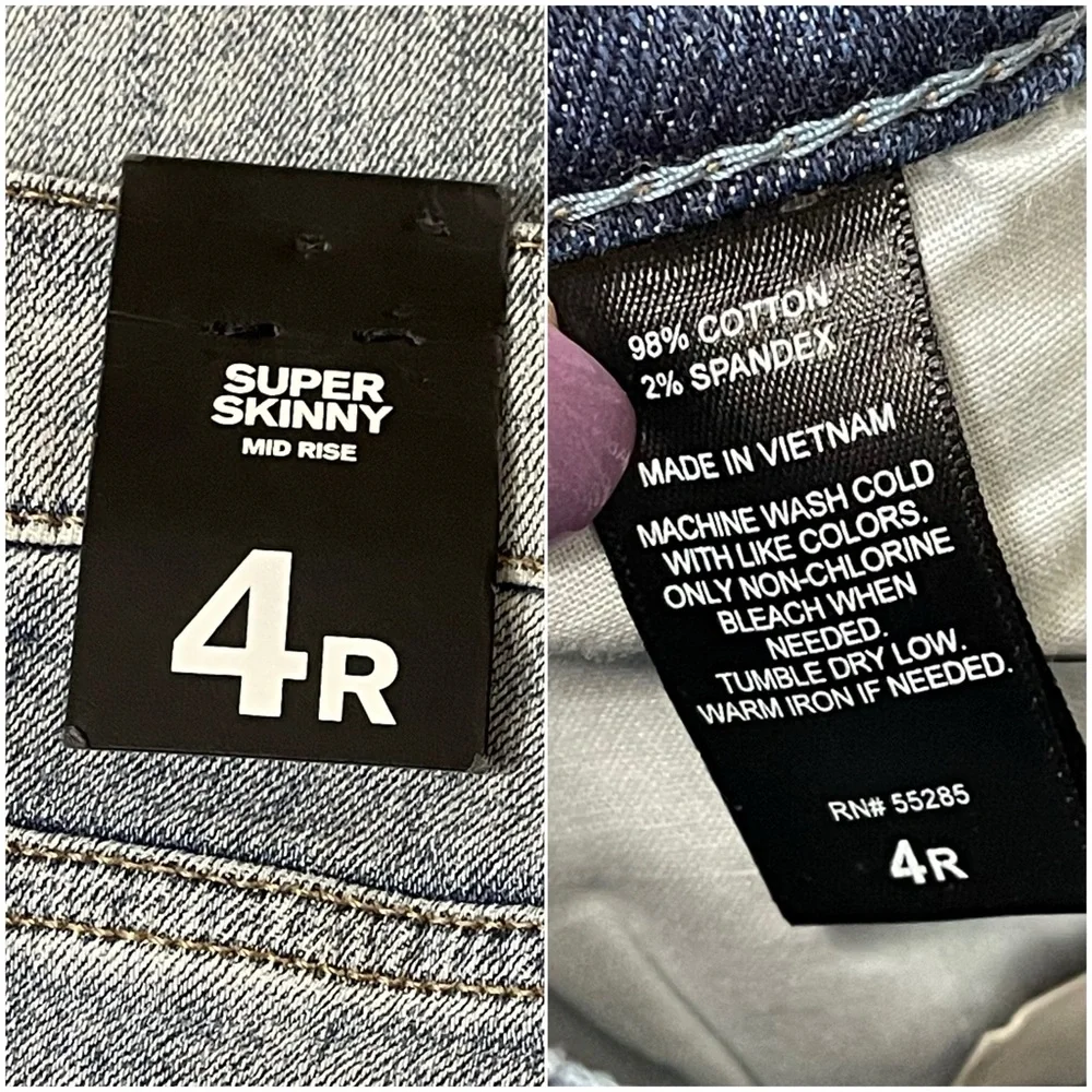 Express Super Skinny Mid-Rise Skinny Jeans